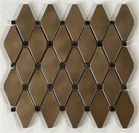 (CW) Shaw Mosaic-Satin Clipped Bronze 12in x 12in