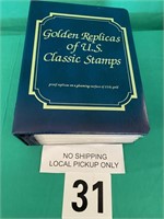 GOLDEN REPLICAS OF US CLASSIC STAMPS BOOK