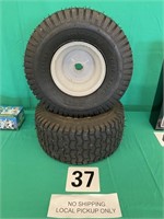 PAIR OF TRACTOR TIRES 15 X 6.00 NEW