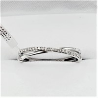 White Gold Diamond Ring-New