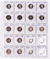 Coin A Sheet of 20 Washington Quarter Proof Coins