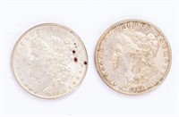 Coin 2 1889 Morgan Silver Dollars, XF-AU