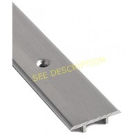 Stainless steel or aluminum transition strip