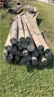 Bundle of 7' - 4" top fence post (approx 36)