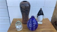Stunning Art Glass Vases & Paper Weights