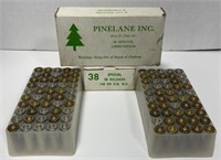 (X) Pinelane Inc 38 Special Ammunition, 148 Grain