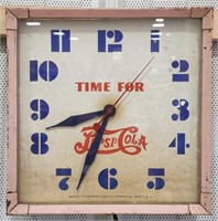 (GA) Vtg Pepsi-Cola Wall Clock Sessions Clock Co.