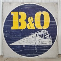 (GA) Vtg B & O Railroad SST 36" W x 36" H