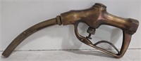 (GA) Vintage Brass Gas Pump Handle 15.5"