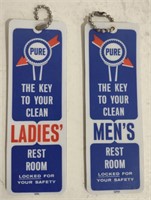 (GA) Pure Restroom Keys Men & Ladies Bidding 2x