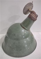 (GA) Vintage Industrial Porcelain Lamp Cover 14"