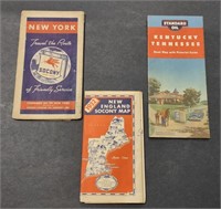 (GA) Vintage Maps Including New England, New
