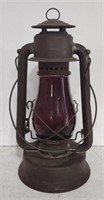 (GA) Vintage Red Lantern By Paul Reader 15"