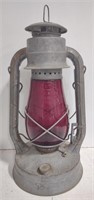 (GA) Vintage New York Central Red Lantern 15"