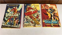3- Shazam Comic Book Hard Books
