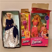 Lot of 3 Barbies w/ Boxes