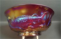 Fenton Red Atlantis Fish Bowl Verlys of America
