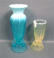 Two Dugan Twig Non- Iridised Ftd Vases