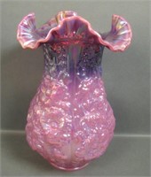 Fenton Plum Opal? Poppy Show Vase