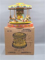 Antique J. Chein Tin Toy Merry-Go-Round Model 385