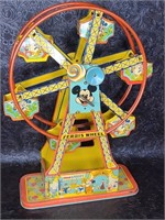 J. Chein Disney Tin Toy Ferris Wheel Circa 1950
