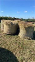 (5) Round Bales of Hay