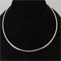 Classic Flat Chain Sterling Silver Necklace