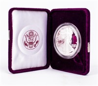 Coin  1990 Proof American Silver Eagle in Box