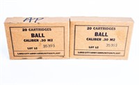 Ammo 40 Rounds M2 Ball 30-06