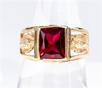 Jewelry 14kt Yellow Gold Ruby Mary Ring