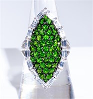 Jewelry Sterling Silver Green Stone Ring