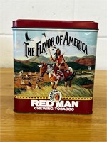 Vintage 1991 Red Man Chewing Tobacco Canister