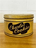 Vintage Charles Cookies Tin Musser’s Potato chips
