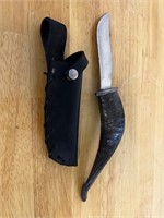 Vintage horn knife & sheath