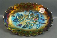 Imperial Elec Purple Pansy Relish Tray