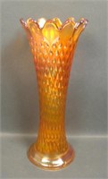 N'Wood Dk Marigold Diamond Point Vase