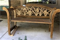 Bench Outdoor Bench 62"  19" x 36" H