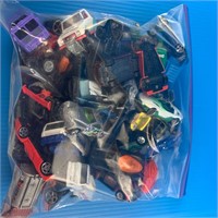 Gallon Bag of Hot Wheels and other Cars Approx 40