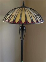 Unique Look Stained Glass Style Stand Lamp 60"