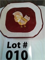 Rooster plate by Heartfelt Kitchen Creations
