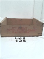 Earl fruit company wooden box