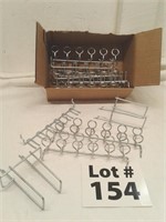 Assorted sizes of hooks for pegboards