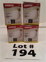 Globe light bulbs, 25w White