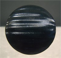 Black Waves Silver Lustre Hatpin