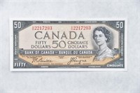 1954 Devil's Face 50.00 Canada Note Uncirculated