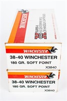 Ammo 100 Rounds 38-40 Winchester