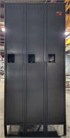 (BO) 3-Metal Lockers Tennsco 12" W Each 36.5" L x