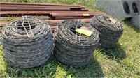 3 Never Used Spools Red Brand 4 Barb Wire