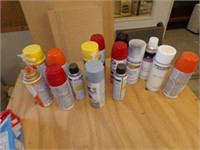 Misc Spray paints (some new some used)