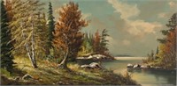 H. Schewtschenko (Guelph) Oil on Canvas Landscape